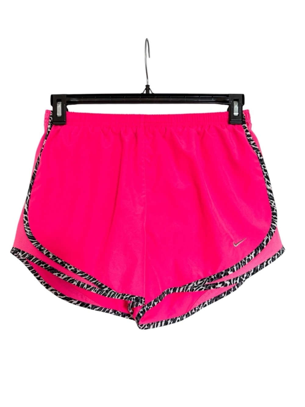 Nike Dri-Fit Tempo Running Shorts in Hot Pink Leopard